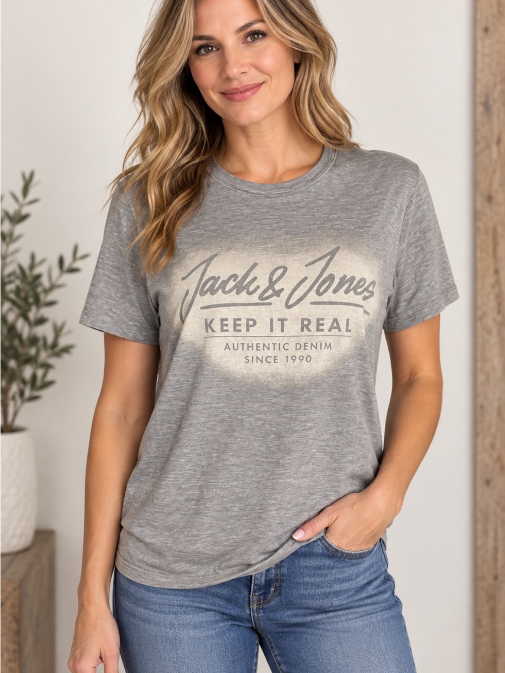 Men’s Jack & Jones Authentic Denim Tee